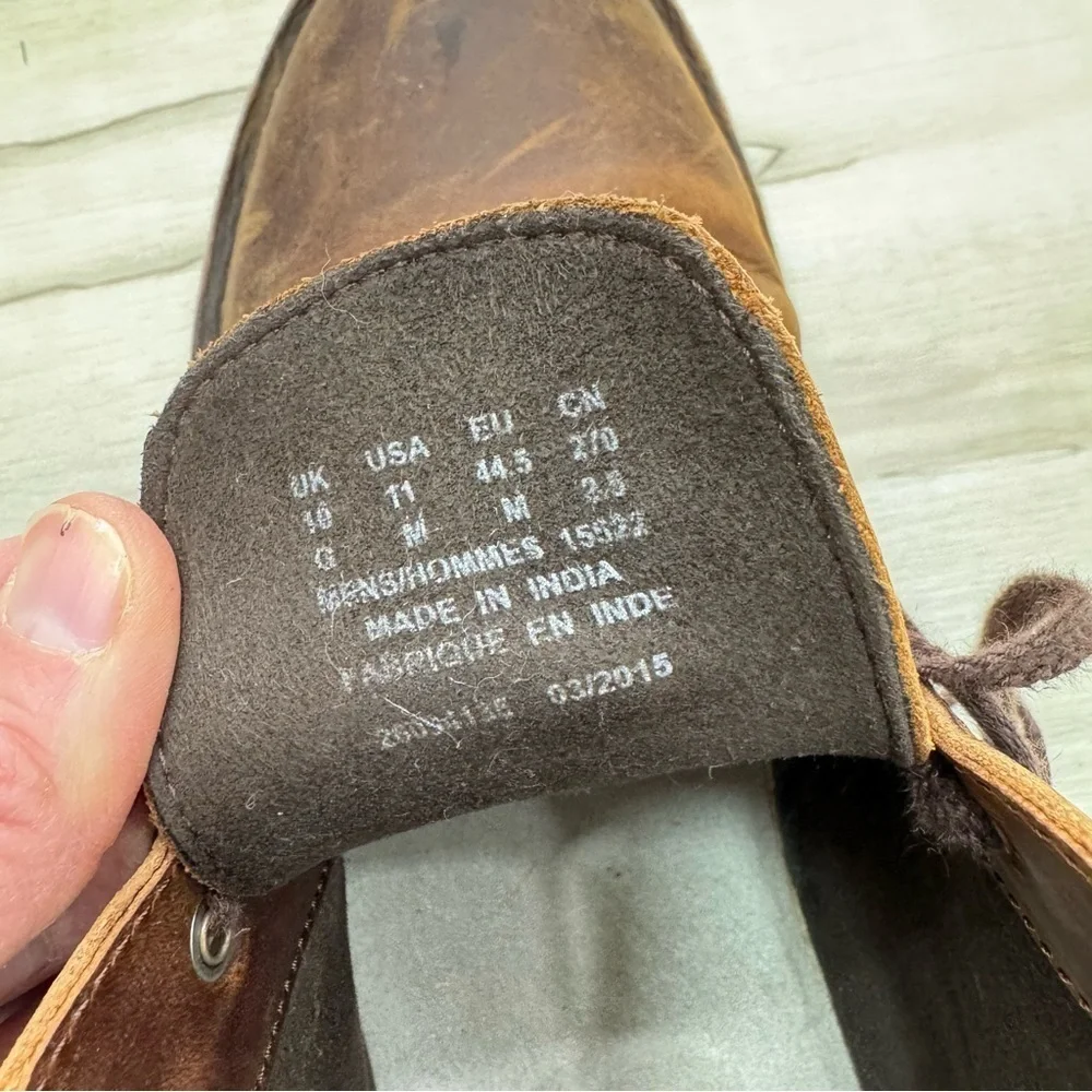 Clarks Originals Leather Brown Desert Boots Men's Sz 11